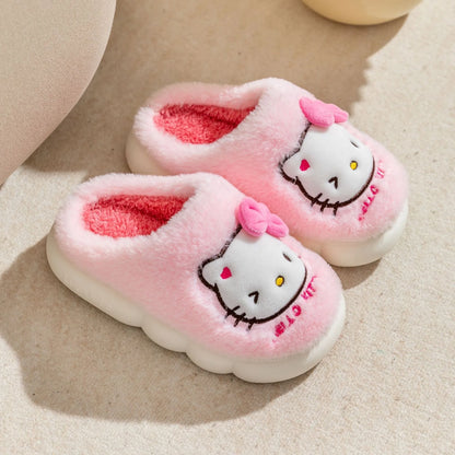 Kawaii Hello Kitty Plush Slippers (More Stock)