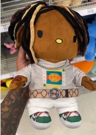 New Hello Selena Hello Kitty Tupac Travis Scott Bruno Anime Plush Toy Plushie Toys Stuffed Soft Plush Children Gifts Custom