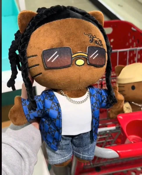 New Hello Selena Hello Kitty Tupac Travis Scott Bruno Anime Plush Toy Plushie Toys Stuffed Soft Plush Children Gifts Custom